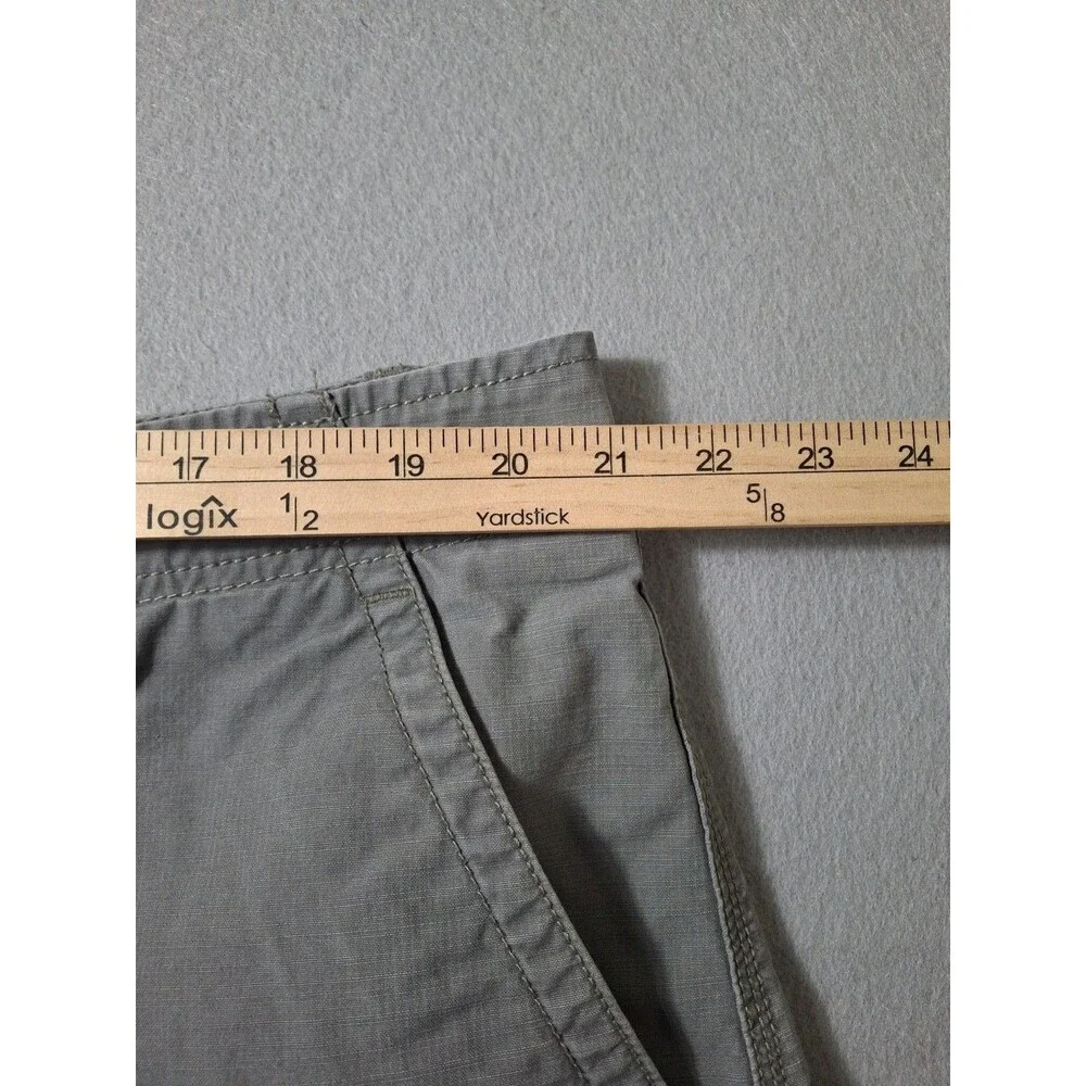 LL Bean Allagash Cargo Shorts Mens 42W Gray Cotton Outdoor Casual Hiking